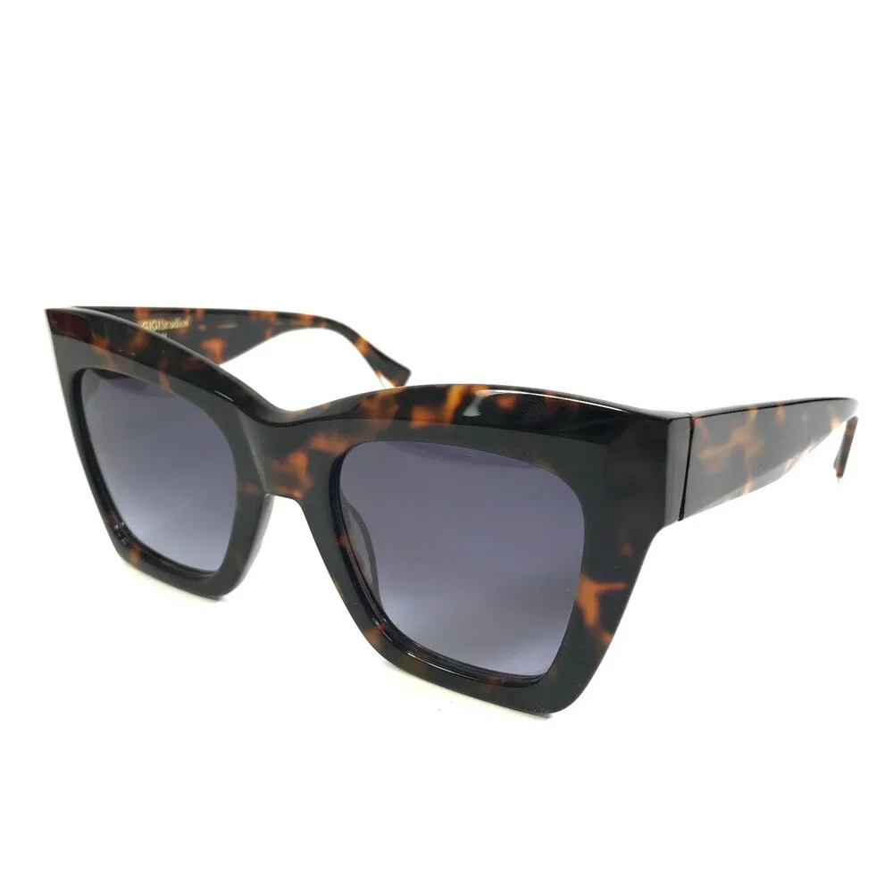 Gigi Studios Sunglasses GIOIA 6806/2 Dark Havana Frames w/ Gray Gradient Lenses